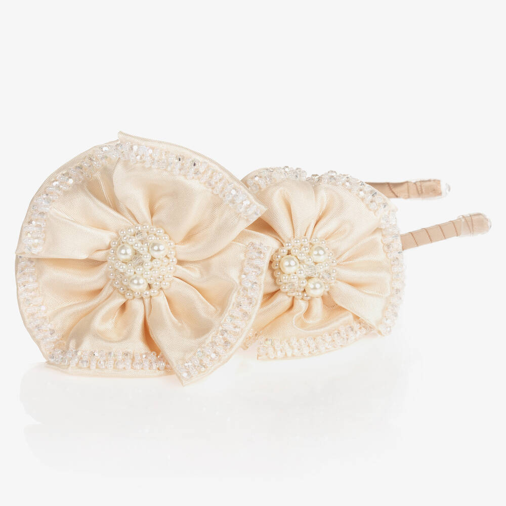 Sienna Likes To Party-Кремовый ободок с цветами | Childrensalon Outlet