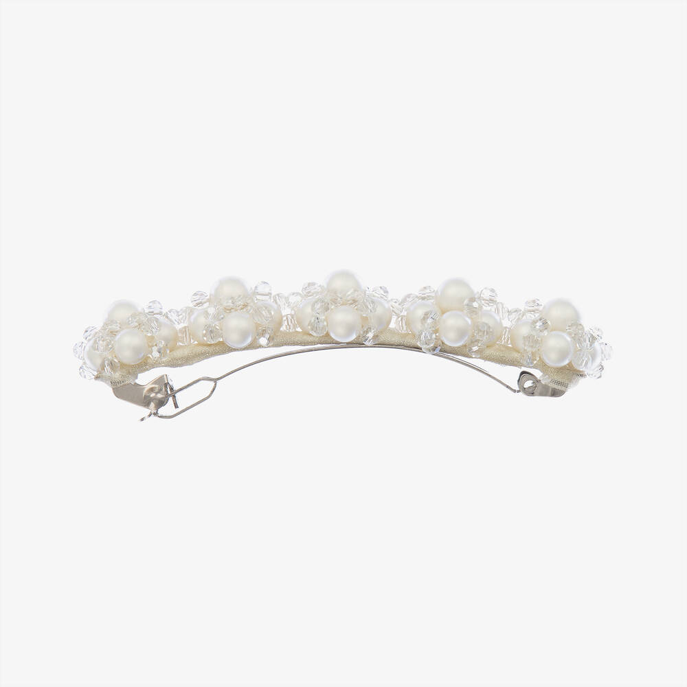Sienna Likes To Party-Girls Pearl & Crystal Hair Clip (9cm) | Childrensalon Outlet