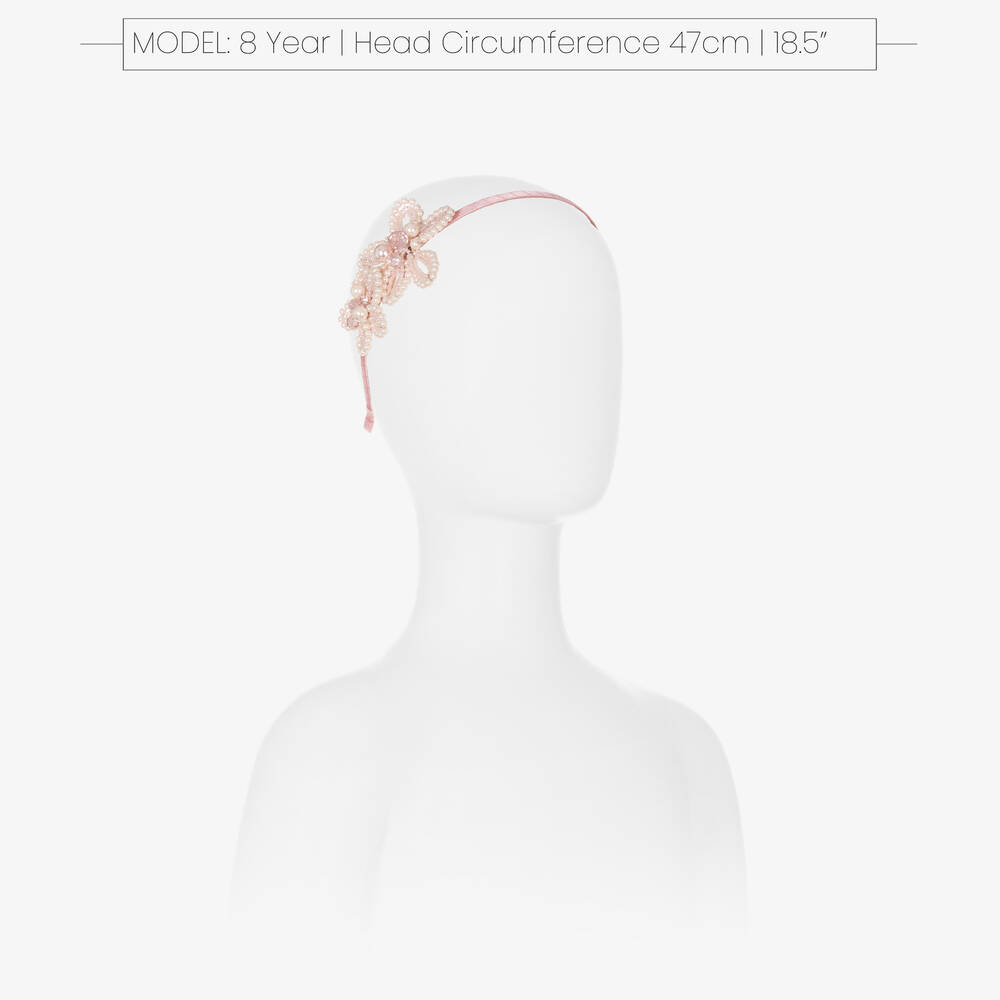 Sienna Likes To Party-Girls Pink Flower Hairband | Childrensalon Outlet