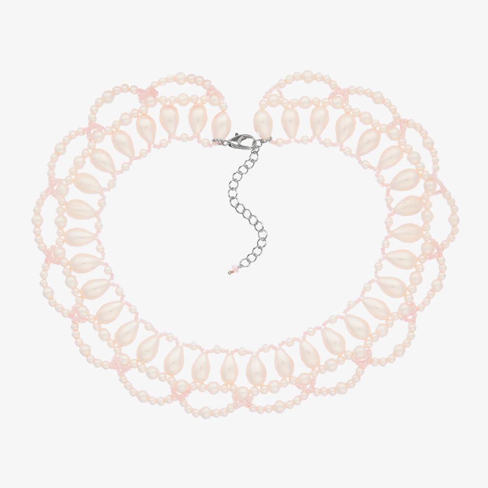 Sienna Likes To Party-Розовое ожерелье из искусственного жемчуга для девочек | Childrensalon Outlet
