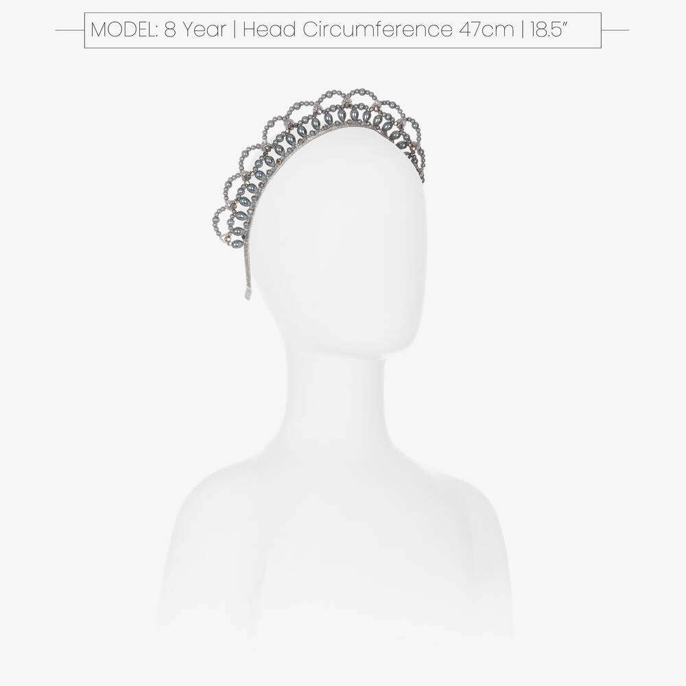 Sienna Likes To Party-Серебристый ободок с жемчужинами | Childrensalon Outlet
