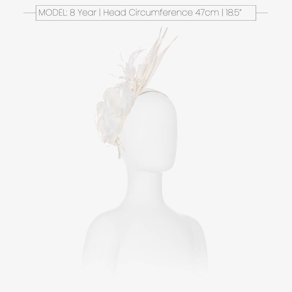 Sienna Likes To Party-White Uriel Feather Hairband | Childrensalon Outlet