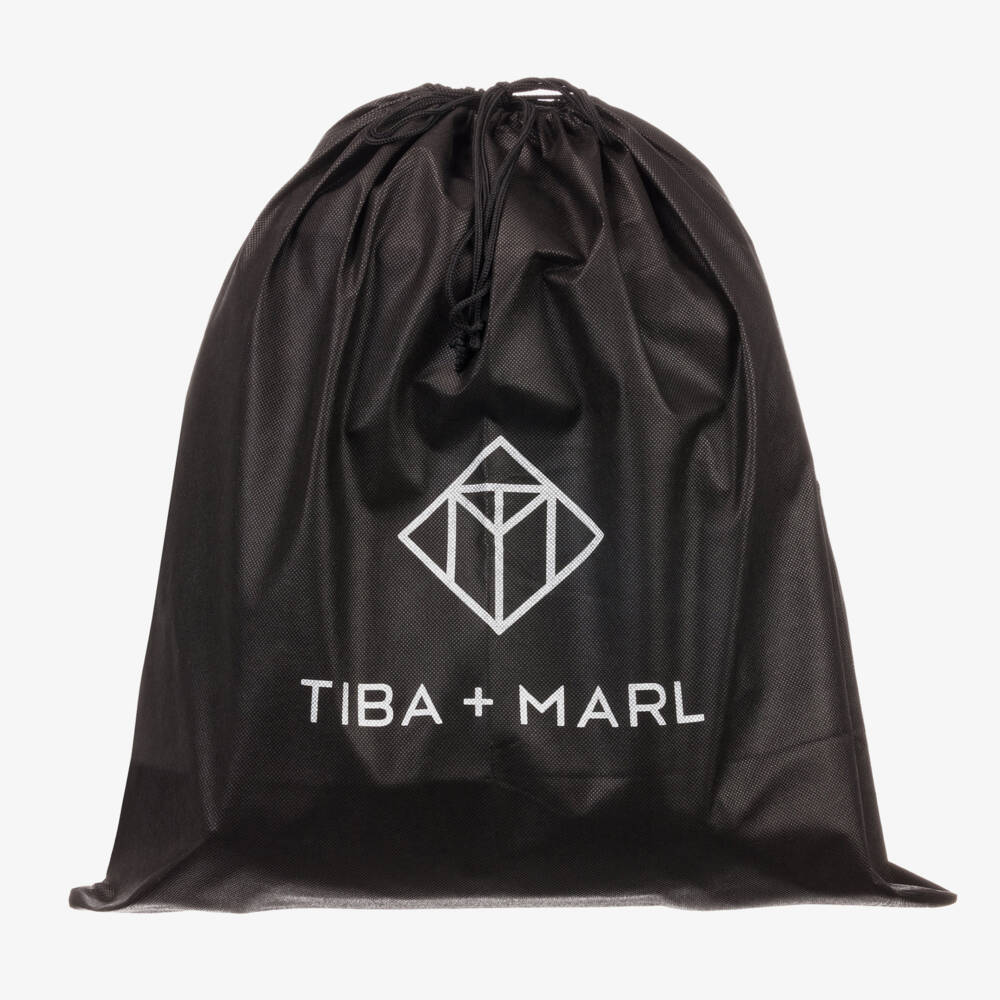 TIBA + MARL-Silver Faux Leather Changing Backpack (42cm) | Childrensalon Outlet