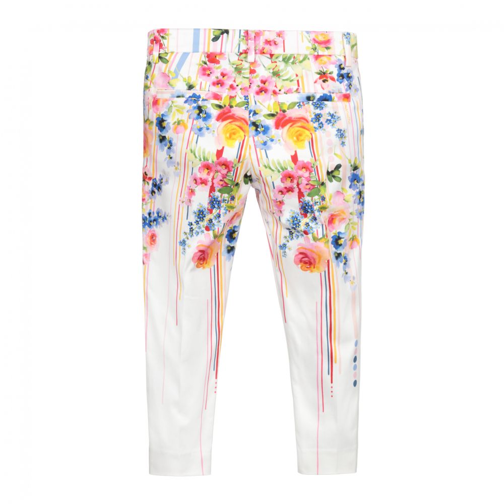 ladies floral cotton trousers