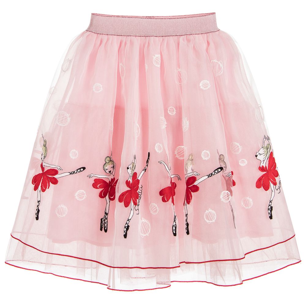 Simonetta-Girls Pink Ballerina Skirt  | Childrensalon Outlet