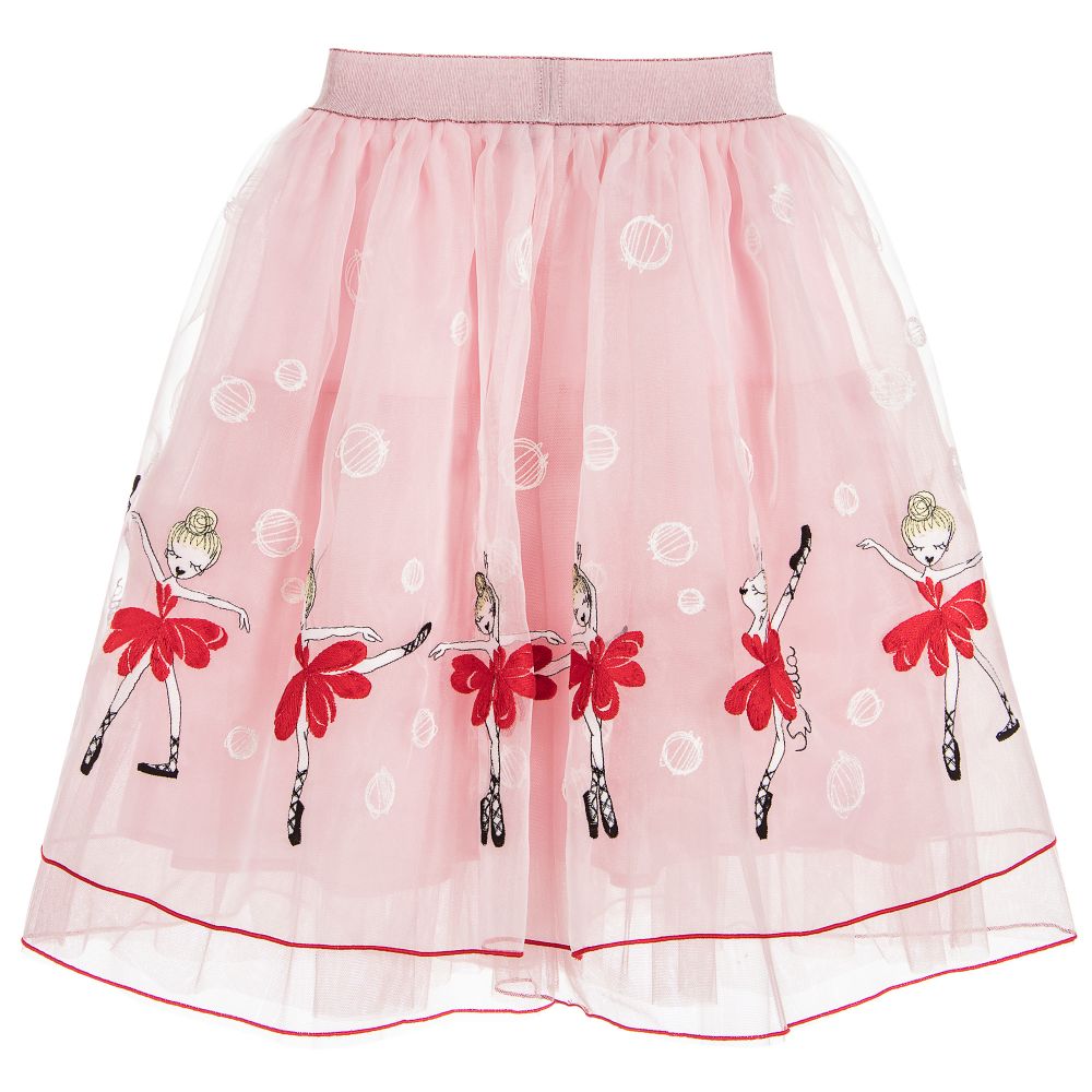 Simonetta-Girls Pink Ballerina Skirt  | Childrensalon Outlet