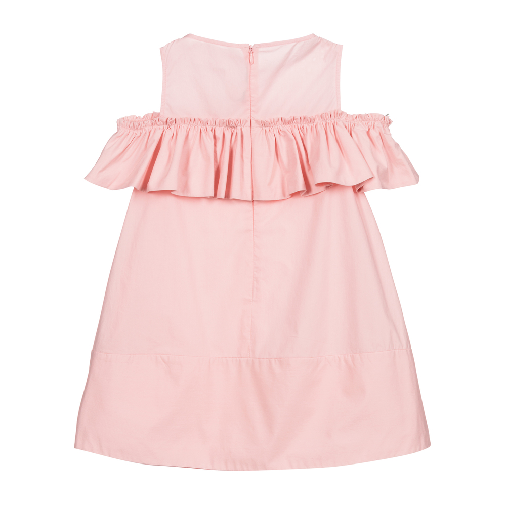 Simonetta Girls Pink Cotton Dress