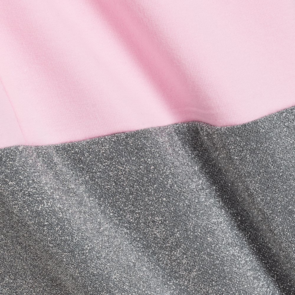 Simonetta-Girls Pink Cotton Jersey Dress | Childrensalon Outlet