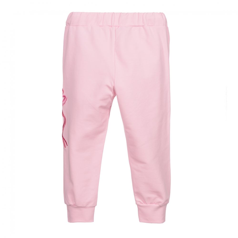 Simonetta Girls Pink Cotton Joggers Childrensalon Outlet