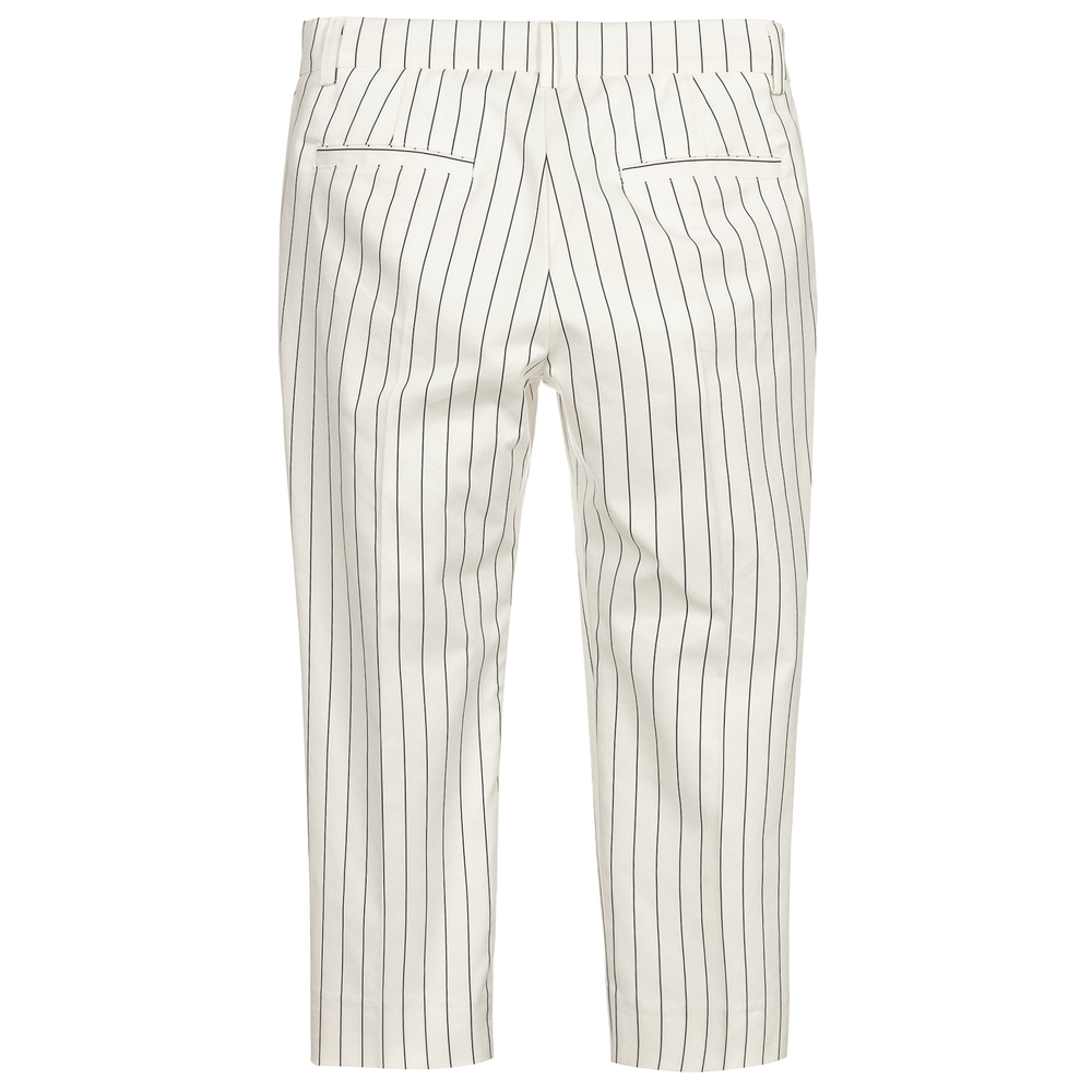 Simonetta-White Pinstripe Trousers | Childrensalon Outlet