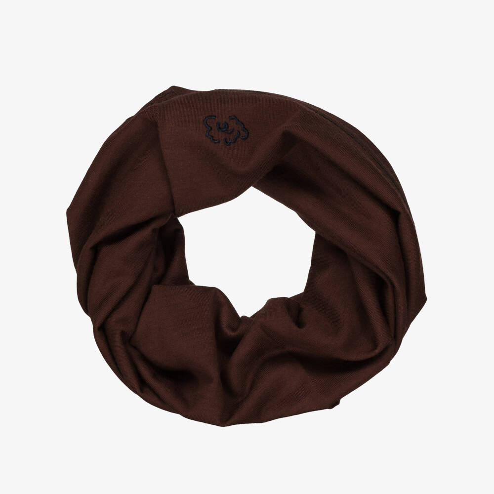 Smalls Merino-Brown Zq Merino Wool Snood 23cm | Childrensalon Outlet