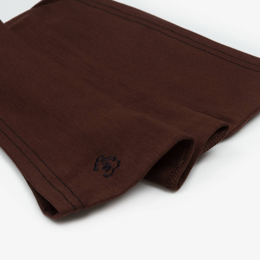 Smalls Merino-Brown Zq Merino Wool Snood 23cm | Childrensalon Outlet