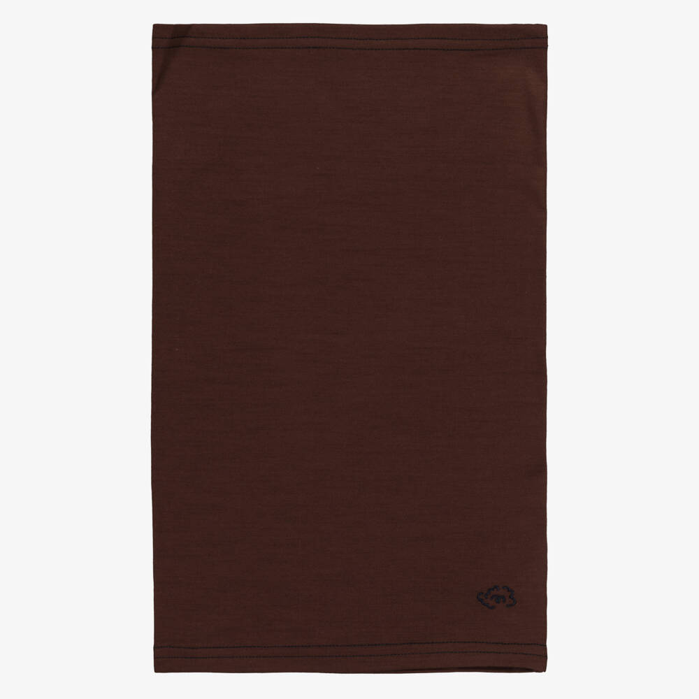 Smalls Merino-Brown Zq Merino Wool Snood 23cm | Childrensalon Outlet