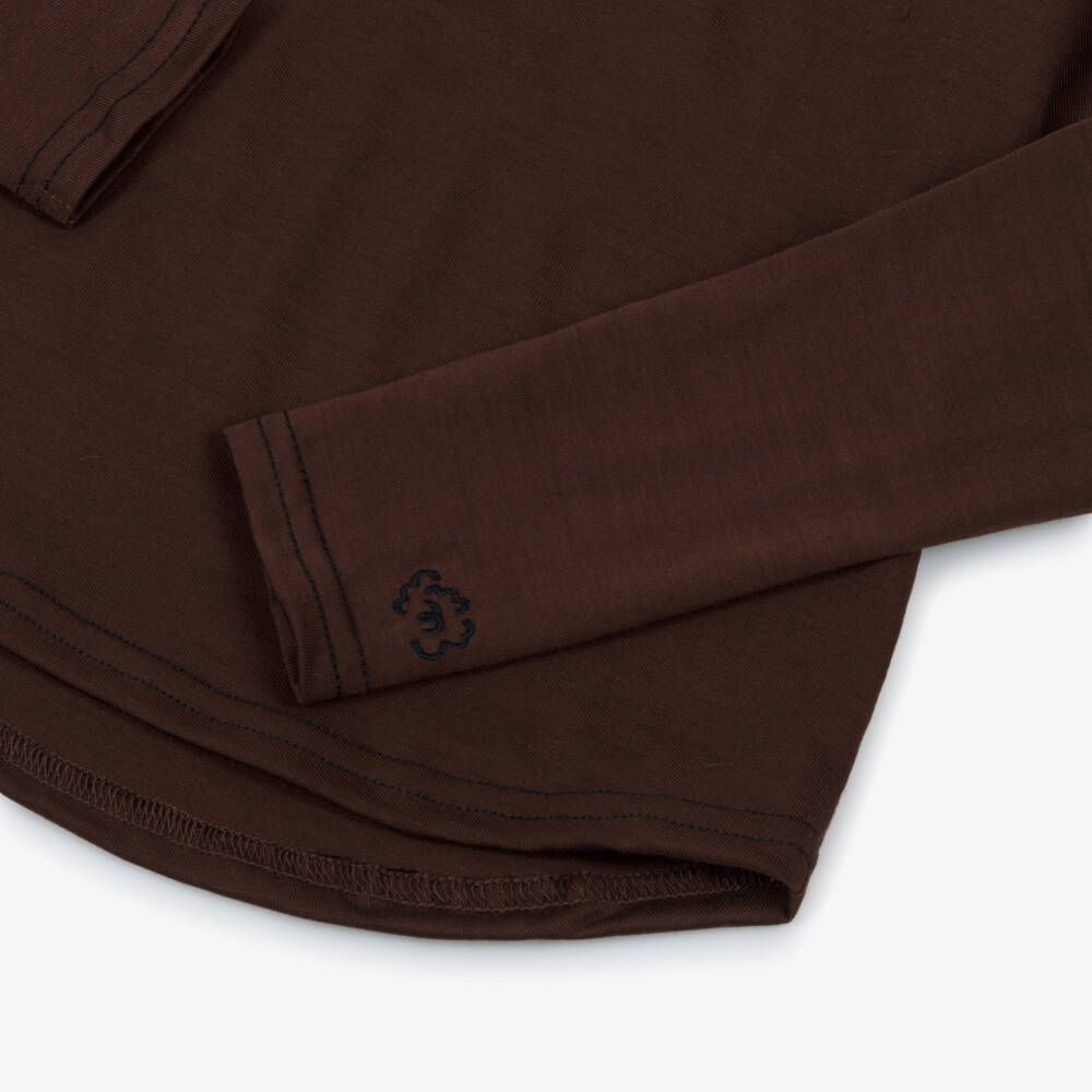 Smalls Merino-Brown Zq Wool Top | Childrensalon Outlet
