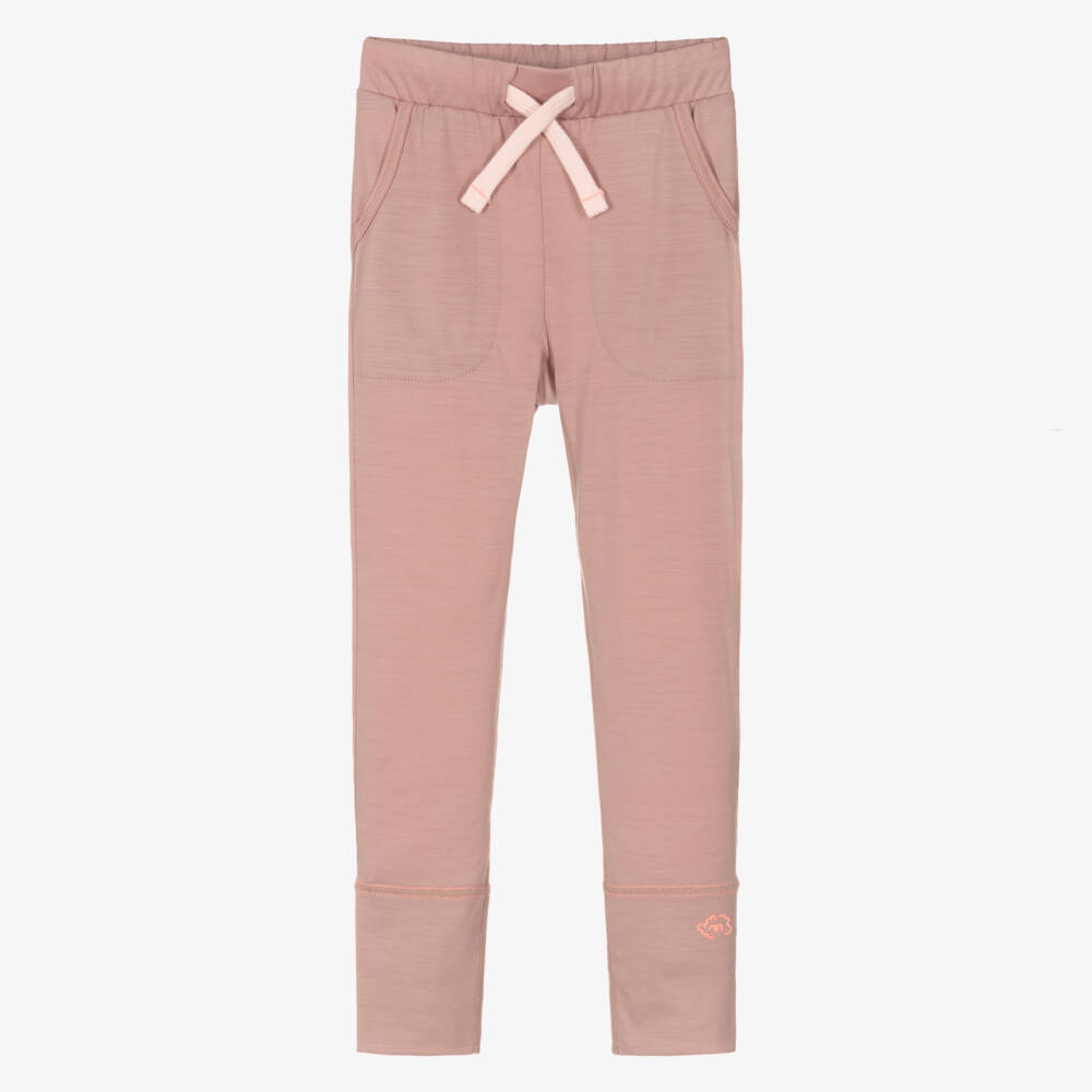 Smalls Merino-Girls Pink ZQ Merino Wool Slim Trousers | Childrensalon Outlet