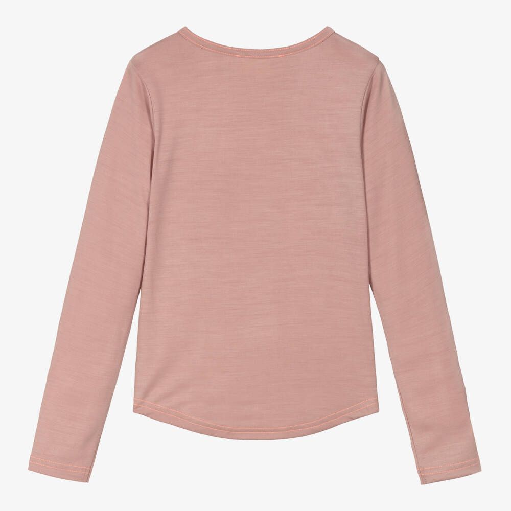 Smalls Merino-Girls Pink ZQ Merino Wool Top | Childrensalon Outlet