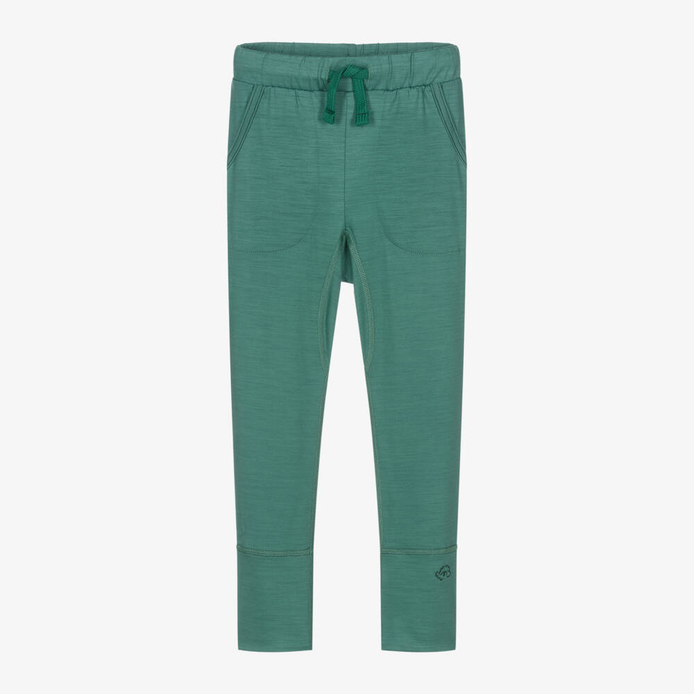 Smalls Merino-Green Merino Wool Joggers | Childrensalon Outlet