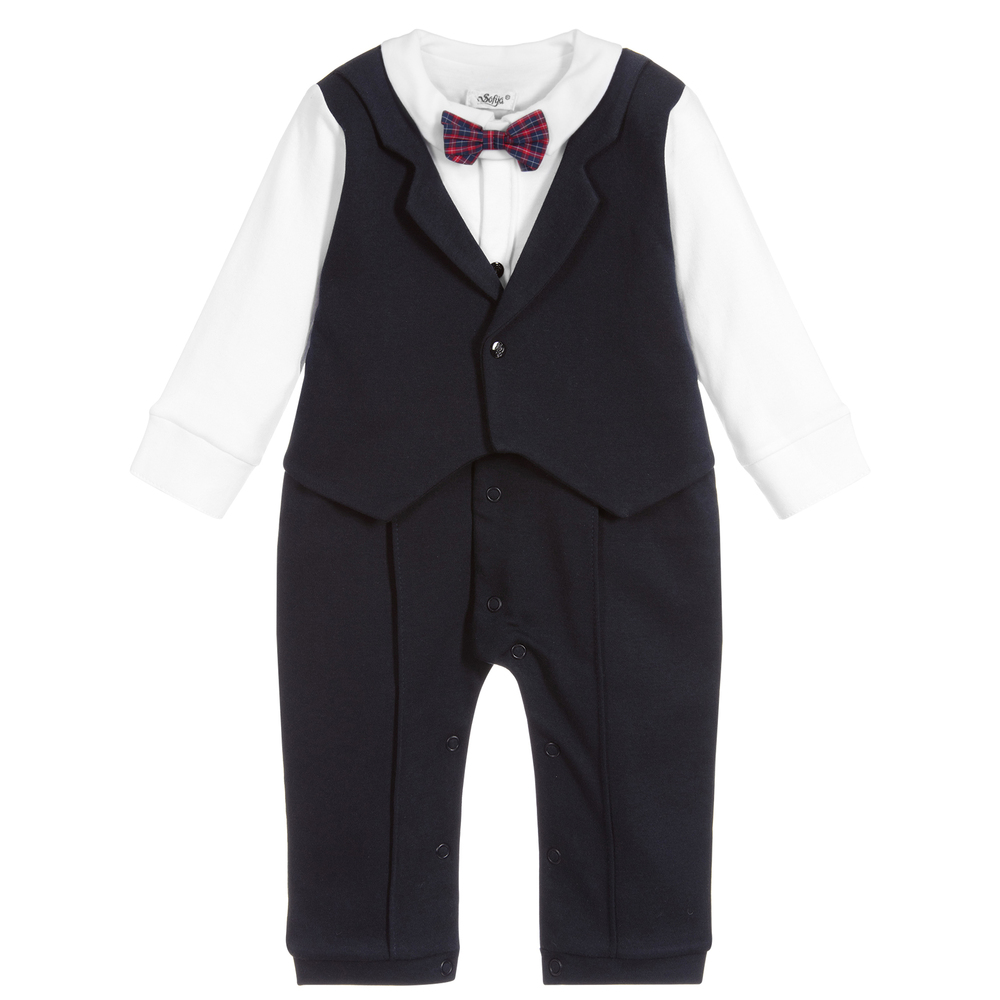 Baby tuxedo hot sale romper