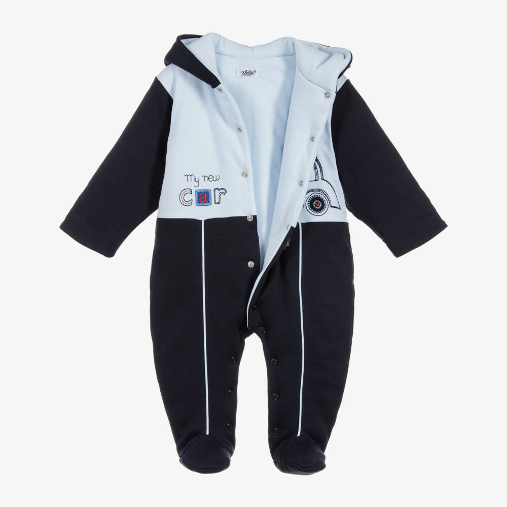 Sofija-Baby Boys Cotton Pramsuit | Childrensalon Outlet