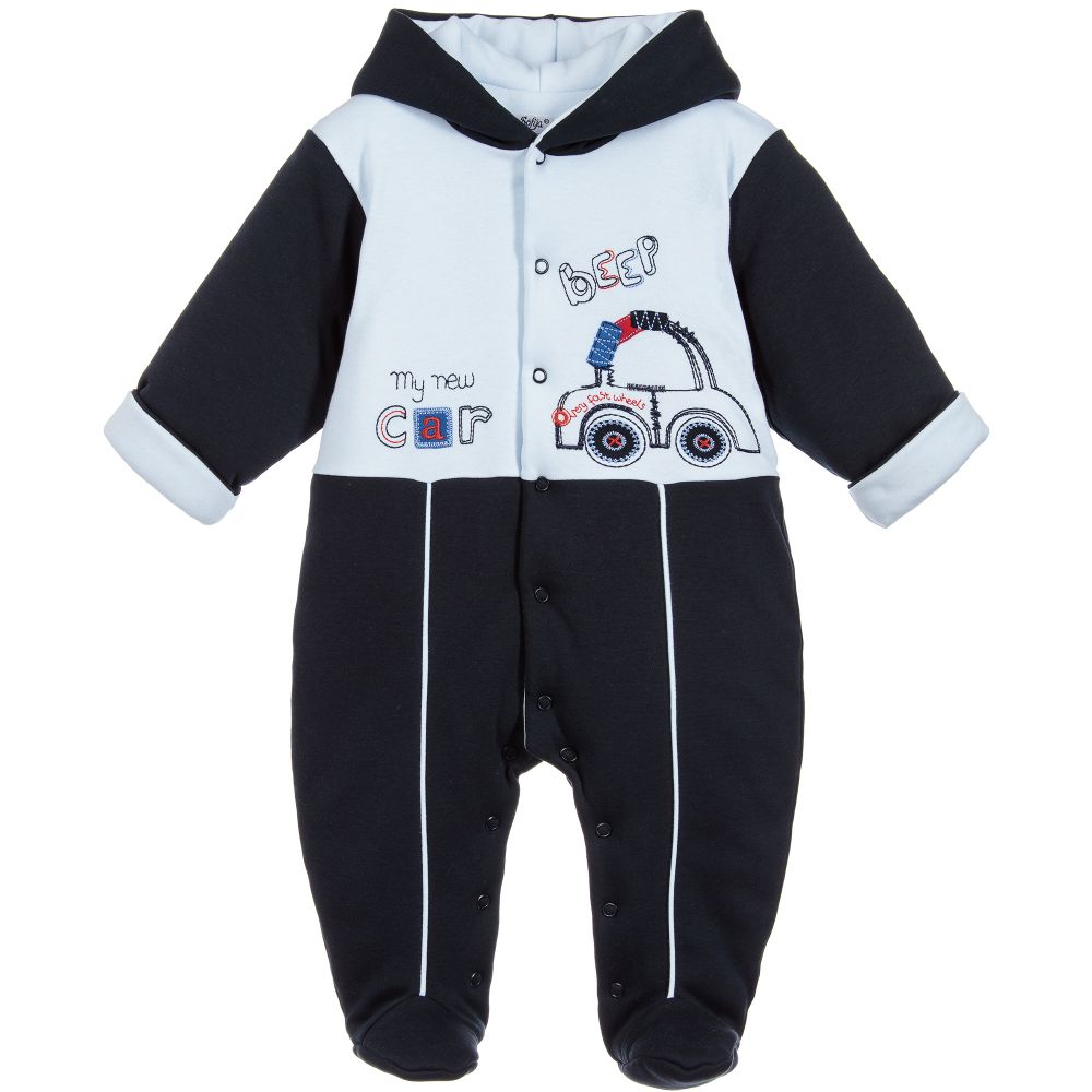 Sofija - Baby Boys Cotton Pramsuit | Childrensalon