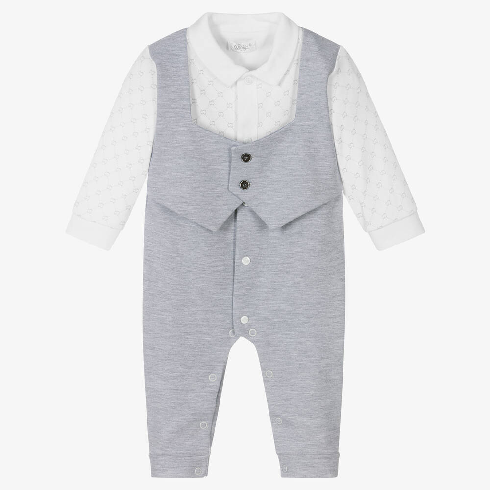 Sofija-Серый ромпер в виде костюма для малышей | Childrensalon Outlet