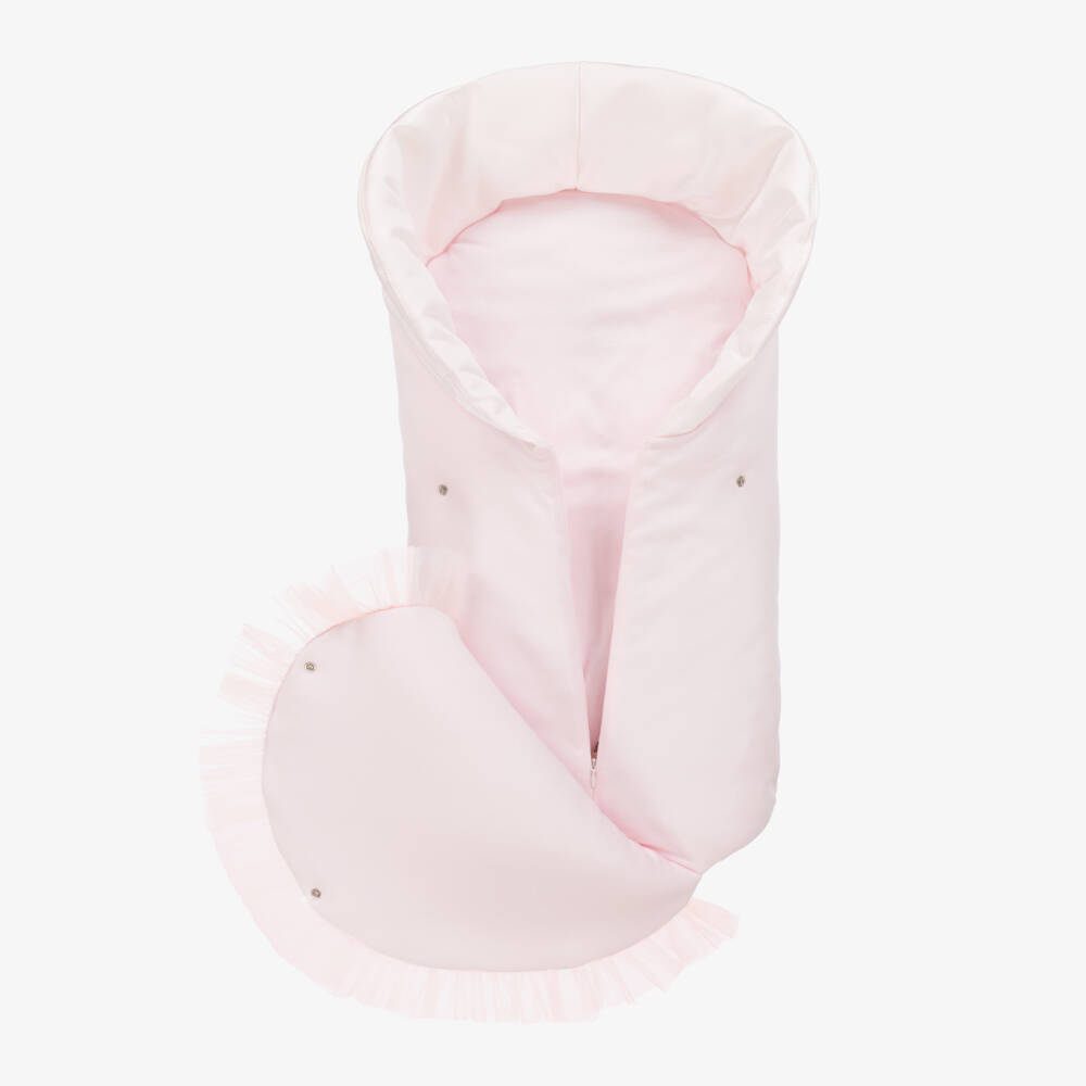 Sofija-Baby Girls Pink Padded Nest (63cm) | Childrensalon Outlet