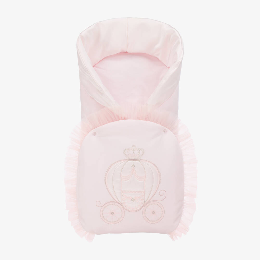 Sofija-Baby Girls Pink Padded Nest (63cm) | Childrensalon Outlet