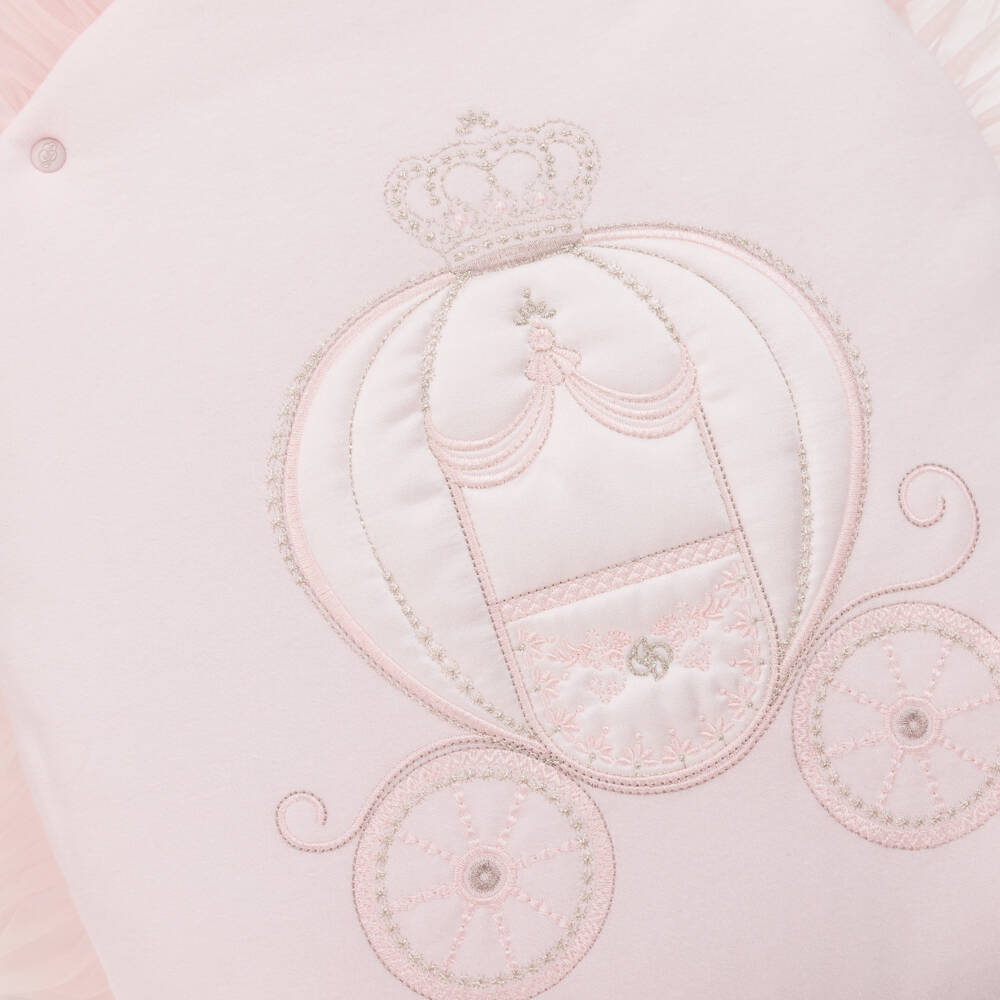 Sofija-Baby Girls Pink Padded Nest (63cm) | Childrensalon Outlet