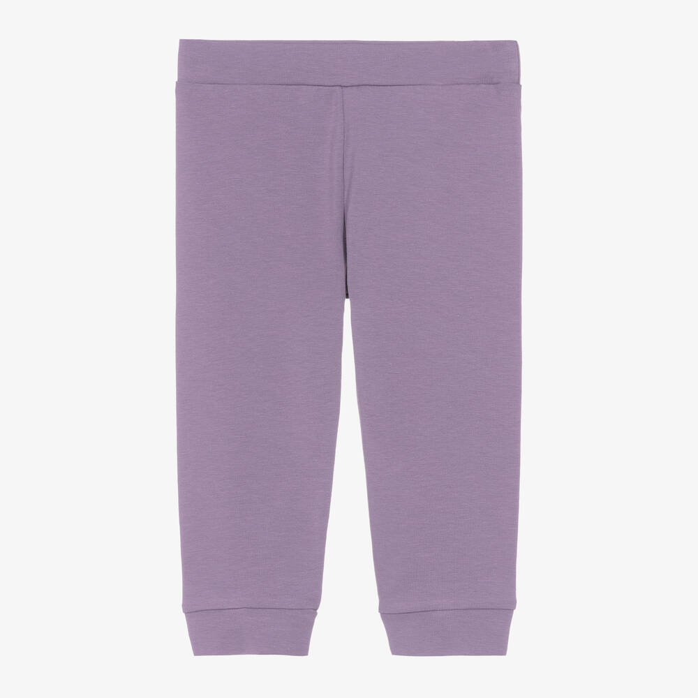 Sofija-Baby Girls Violet Purple Cotton Leggings | Childrensalon Outlet
