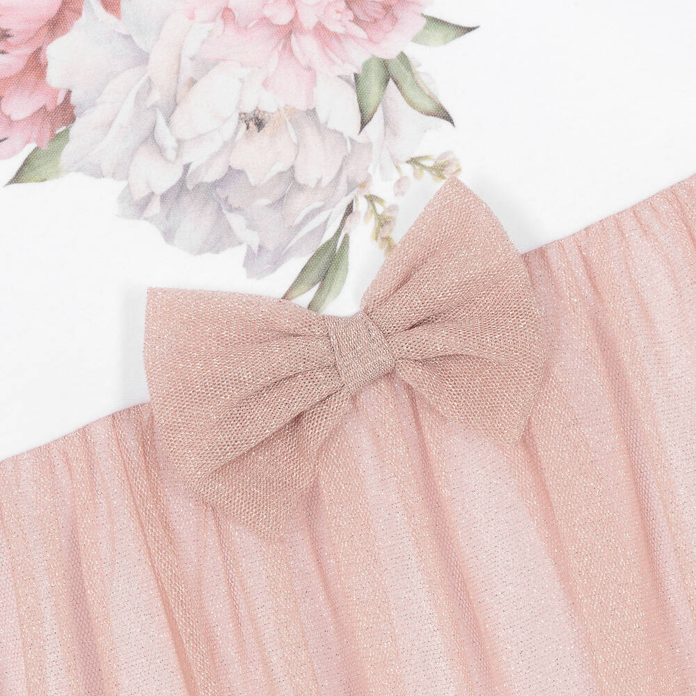 Sofija-Бело-розовое платье для малышек | Childrensalon Outlet