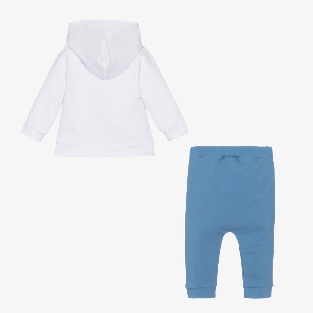 Sofija-Boys Cotton Tracksuit in Blue | Childrensalon Outlet