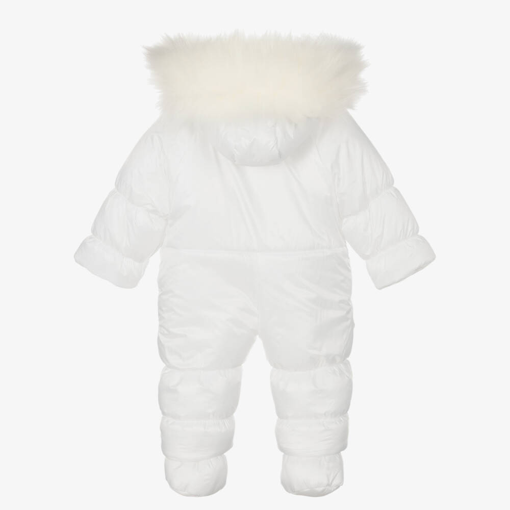 Sofija-Кремовый зимний комбинезон с короной | Childrensalon Outlet