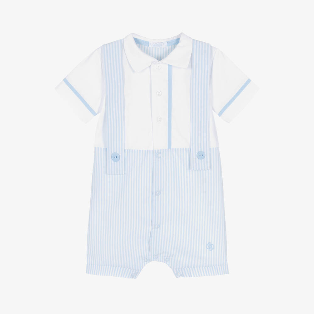 Sofija-جمبسوت مخطط أزرق ناعم للأولاد | Childrensalon Outlet