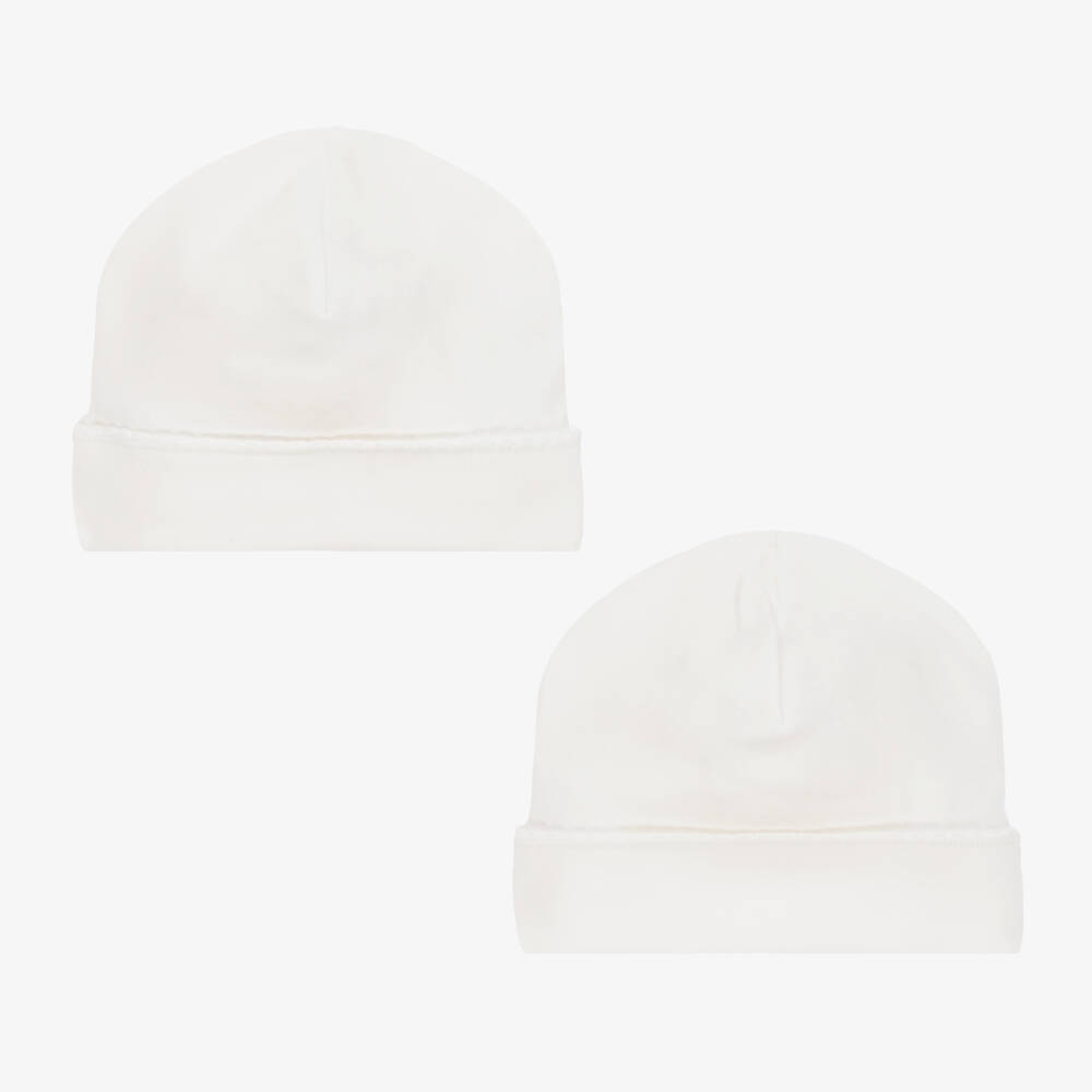 Sofija-Cotton Ivory Blanket and Hat Set | Childrensalon Outlet