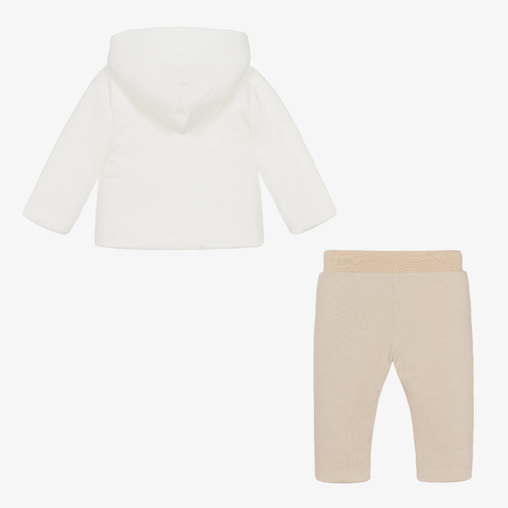 Sofija-Girls Ivory Bunny Pram Attire Set | Childrensalon Outlet