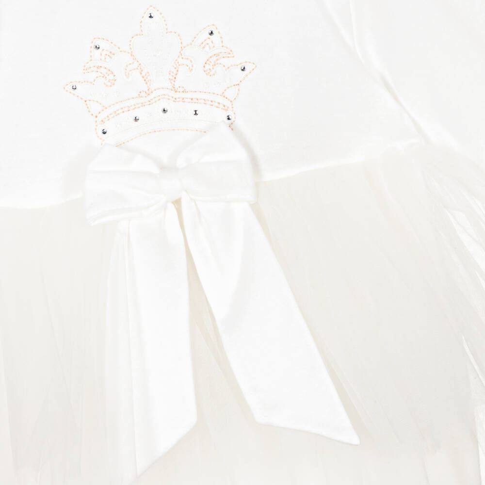 Sofija-Girls Ivory Tutu Cotton Babygrow | Childrensalon Outlet