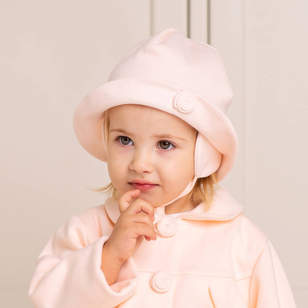 Sofija-قبعة أطفال ولادي قطن لون زهري فاتح | Childrensalon Outlet