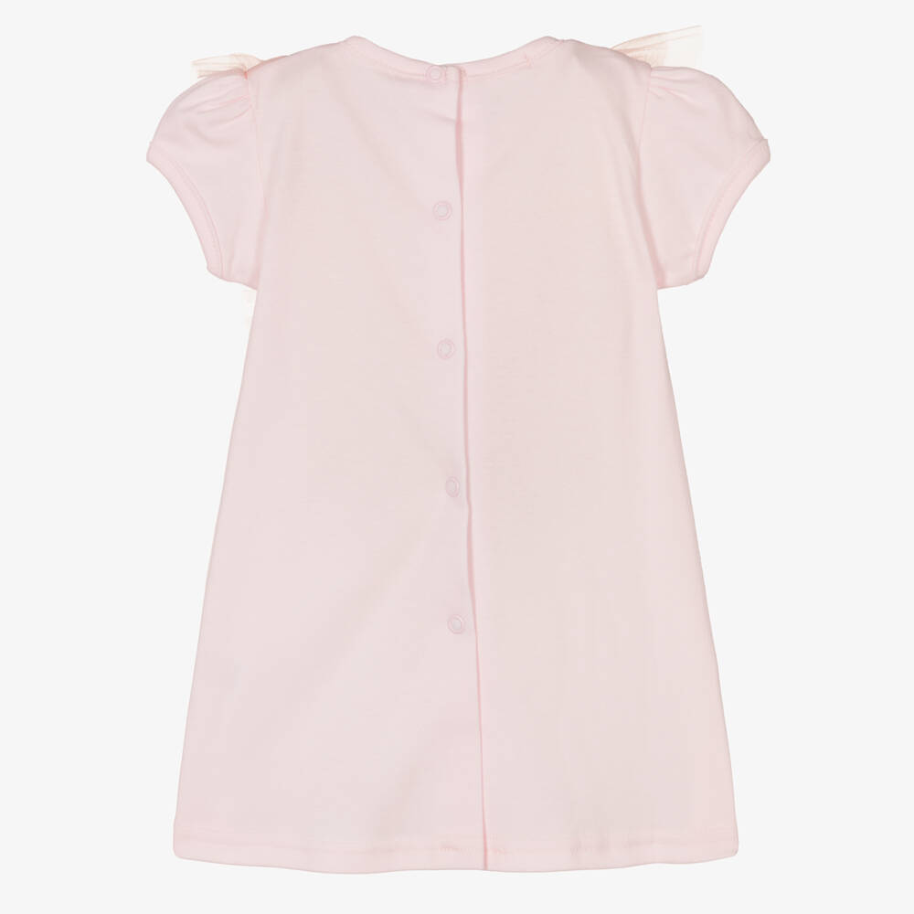 Sofija-Розовое хлопковое платье для девочек | Childrensalon Outlet