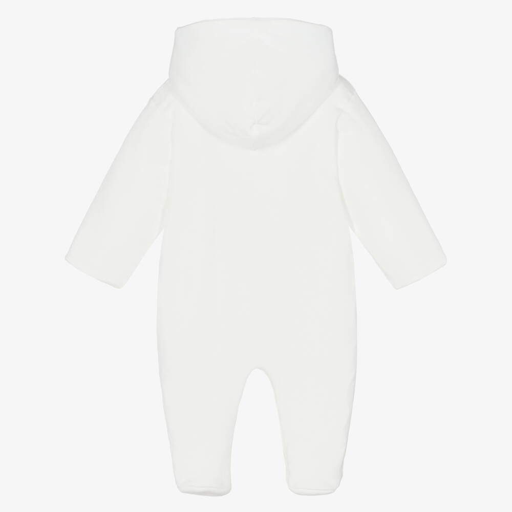 Sofija-Girls' Quilted Ivory Bunny Suit | Childrensalon Outlet
