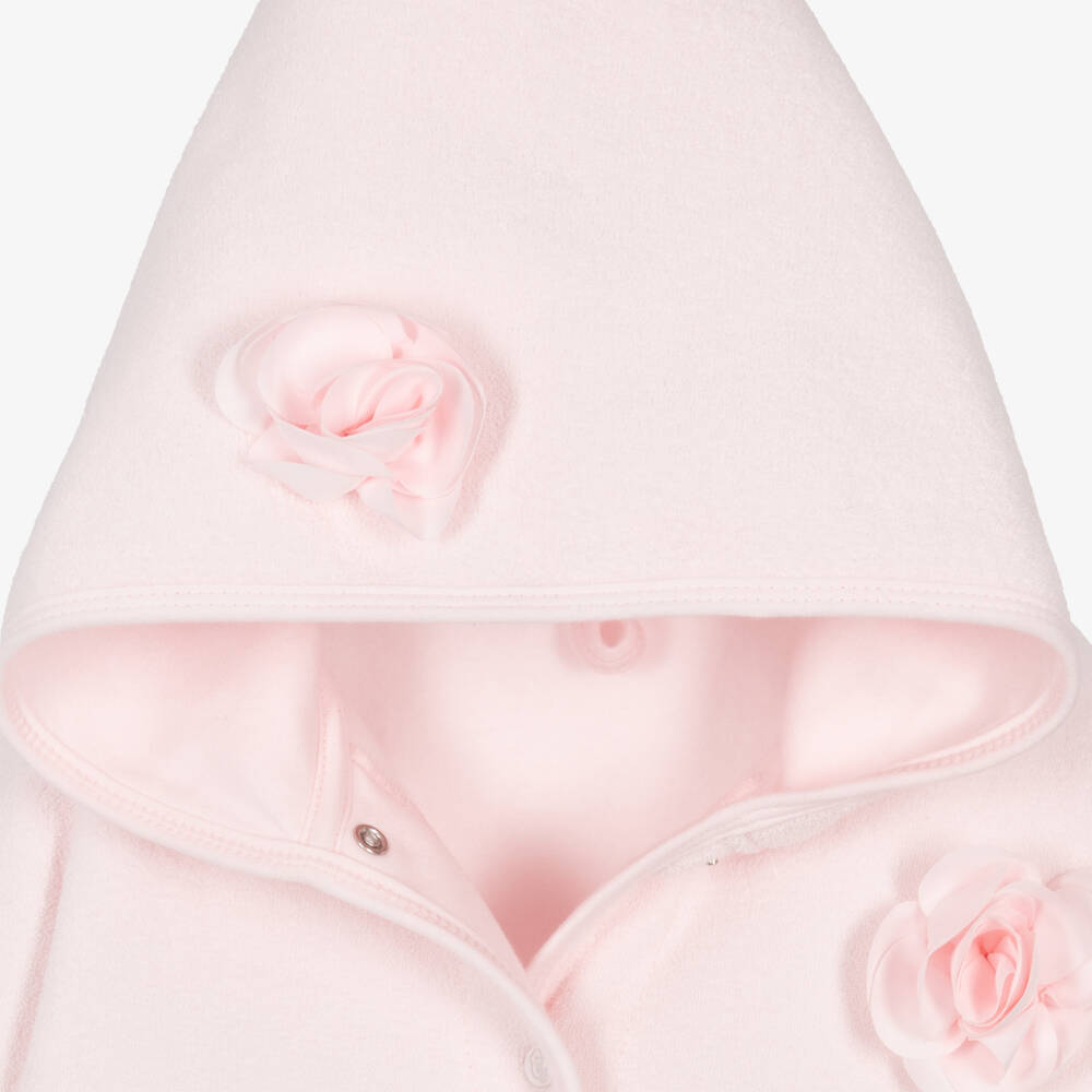 Sofija-Girls Rose Hued Cotton Robe | Childrensalon Outlet