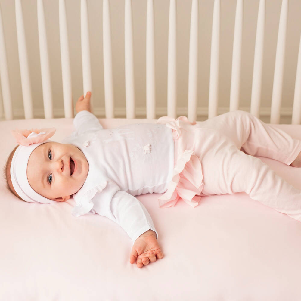 Sofija-Girls' Soft Pink Leggings Duo | Childrensalon Outlet