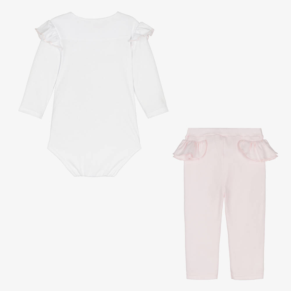 Sofija-Girls' Soft Pink Leggings Duo | Childrensalon Outlet