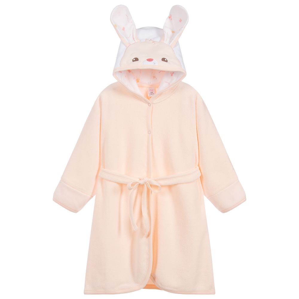 Sofija-Peach Pink Toweling Bathrobe | Childrensalon Outlet