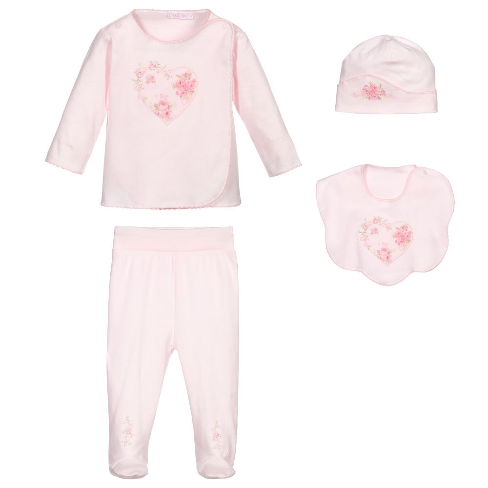 Sofija - Pink Babygrow Gift Set | Childrensalon