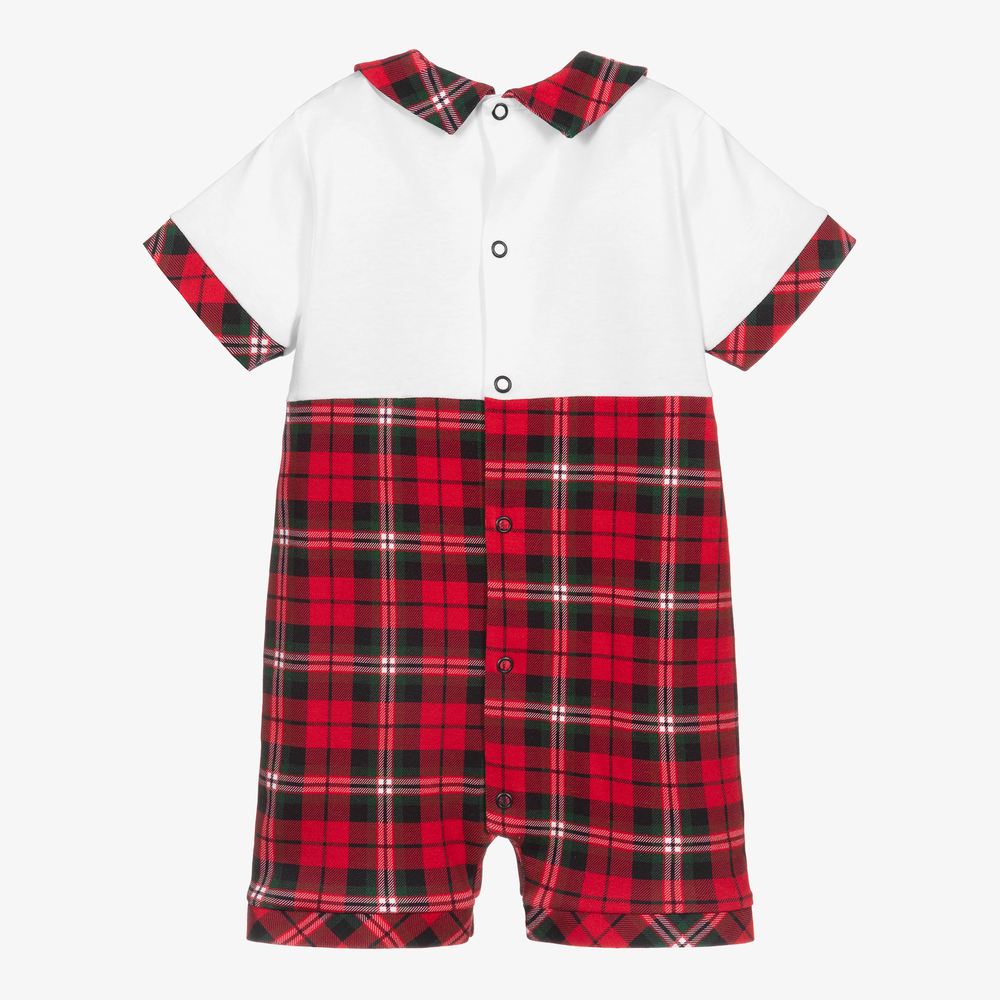Sofija-White & Red Baby Shortie | Childrensalon Outlet