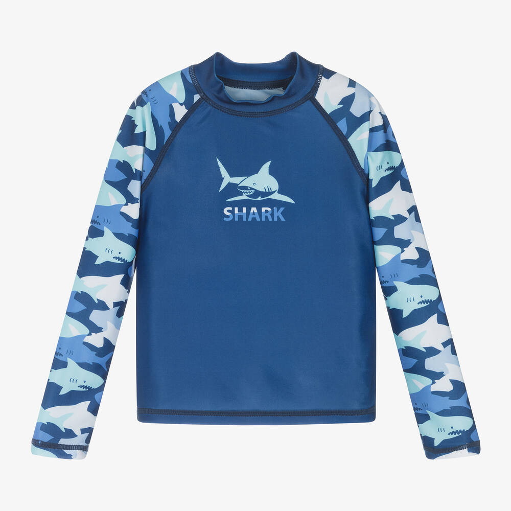 Soli Swim-توب سباحة واقي من الشمس  لون أزرق للأولاد (UPF50+) | Childrensalon Outlet