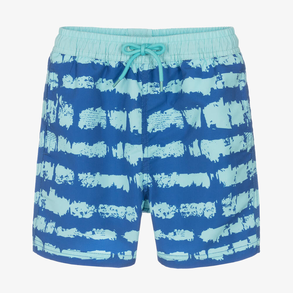 Soli Swim - Голубые плавки-шорты в полоску (UPF50+) | Childrensalon
