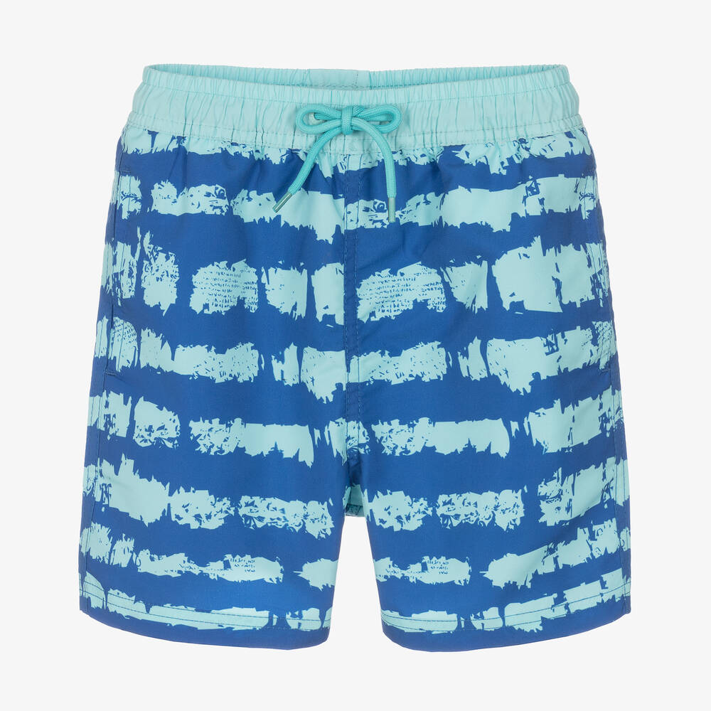 Soli Swim - Short de bain rayé bleu (UPF 50+) | Childrensalon