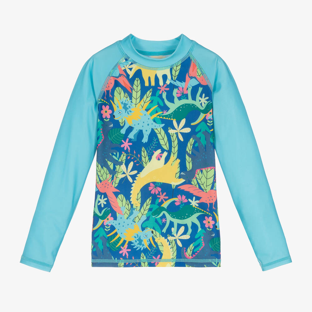 Soli Swim-Boys Blue Sun Protective Top (UPF50+) | Childrensalon Outlet