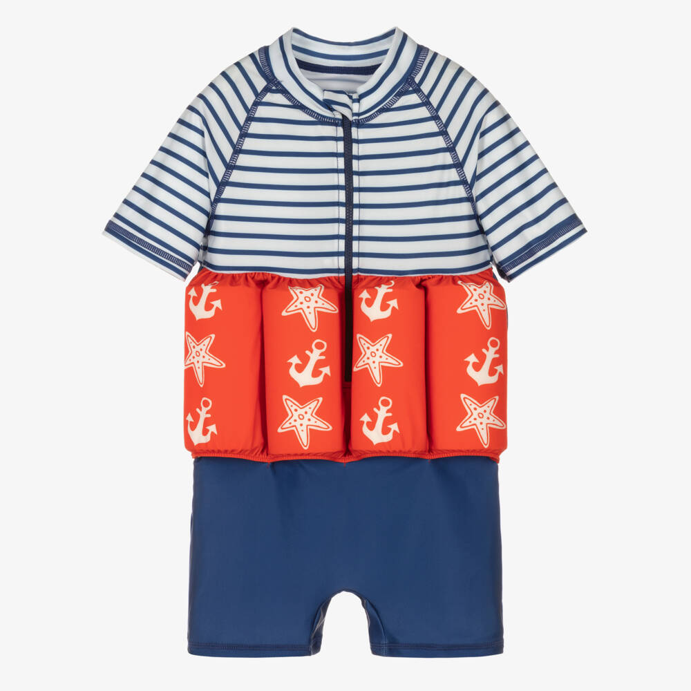 Soli Swim-Купальник синий с якорем для мальчиков | Childrensalon Outlet